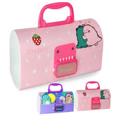 Pen & Pencil Box for Girls – Suitcase Style Password Lock Pencil Case, Multi-Layer Pencil Box for Kids, Boys, Girls, Stationery Organizer Case Box, Geometry Box (1 Pc'; Random Color)